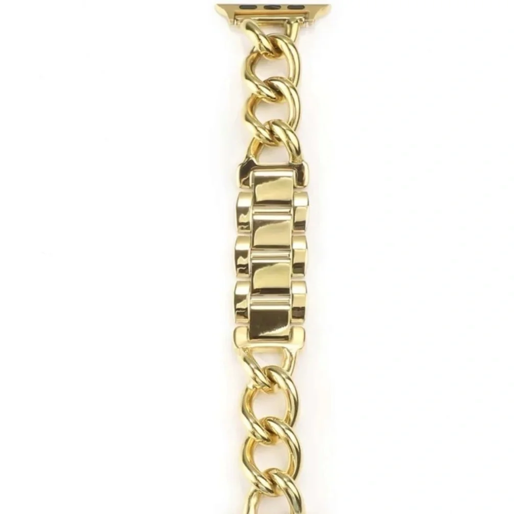 NWT Gold Chain Chuncky Apple Watch Band Stainless Steel Size 38/40/41​​​​​​​​ - Picture 3 of 5
